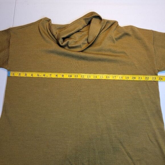 Eileen Fisher Green Merino Wool Turtleneck Sweater Women's Large - Picture 6 of 13